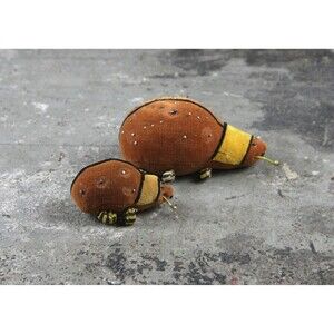 Ladybug Pincushions, Sold as a Pair, very rare folk art